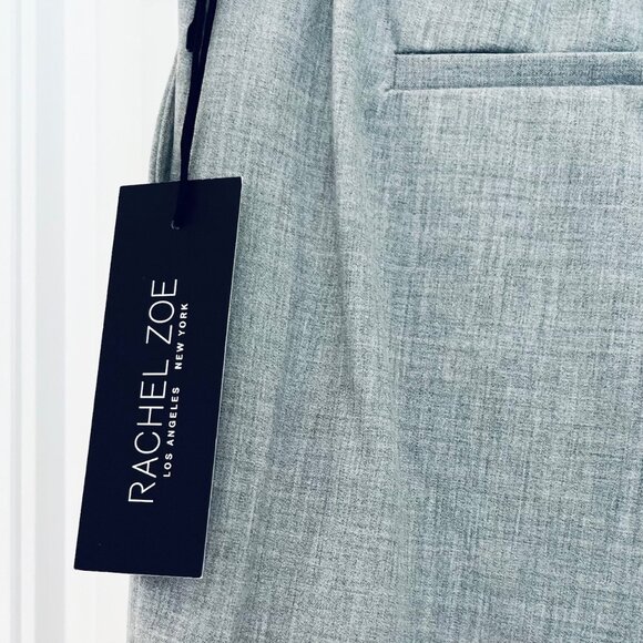 Rachel Zoe Straight Leg Cropped & Cuffed Pants in Gray (10) New With Tag - Picture 7 of 10